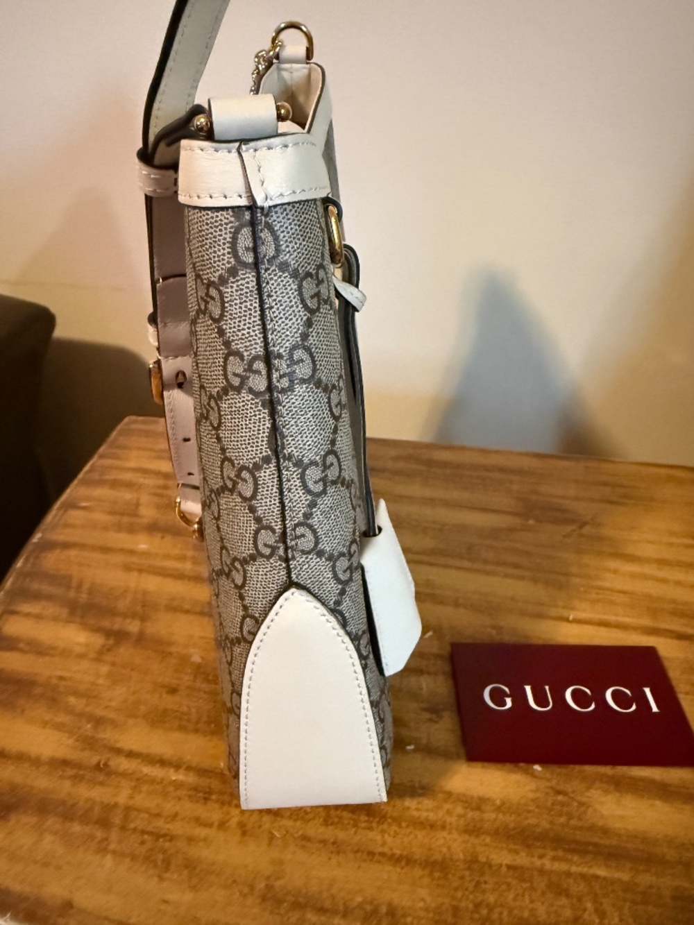 Gucci Supreme Padlock Canvas Shoulder Bag - Picture 7 of 12